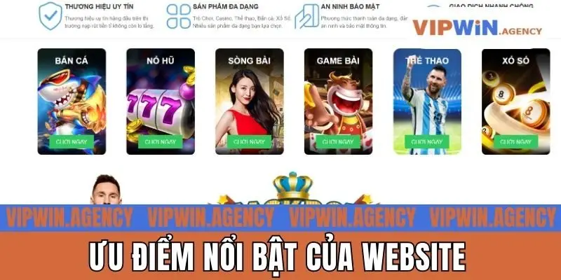 Ưu điểm nổi bật của website